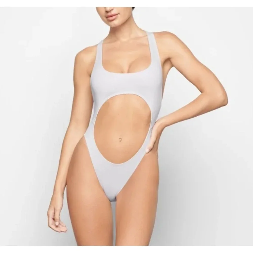 Skims Swim Cut-Out Monokini MarbleSW-MNK-0012, 2X